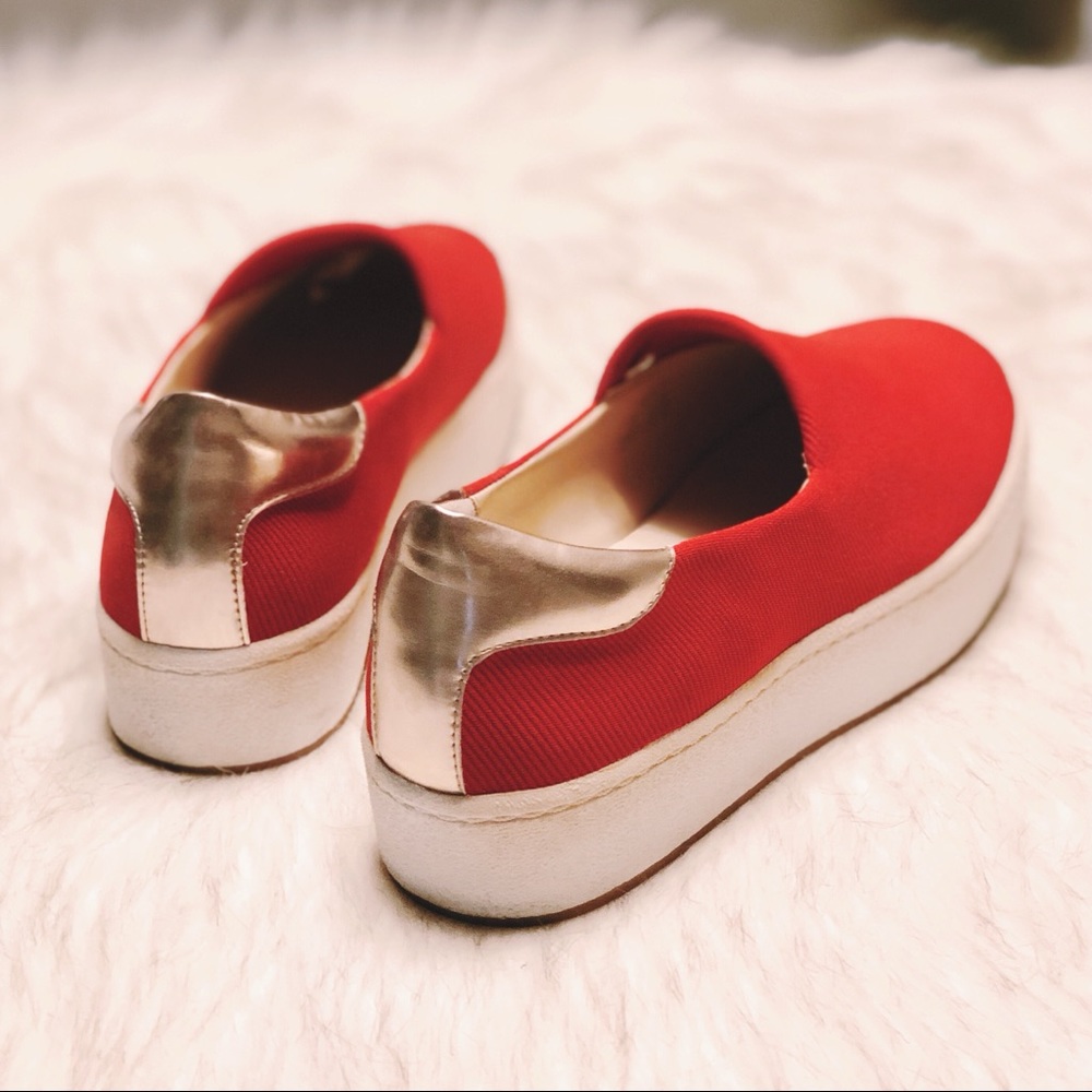 Zara | Platform Slip On Sneakers Gold Ascent